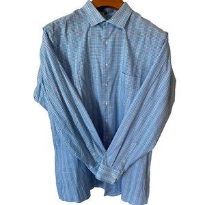 Geoffrey Beene Big and Tall Wrinkle Free Dress Shirt Size 18.5, 37/38